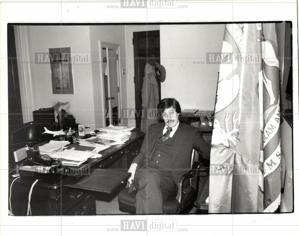 1980 Press Photo Bob Carr Milton Robert Carr politician - Historic Images