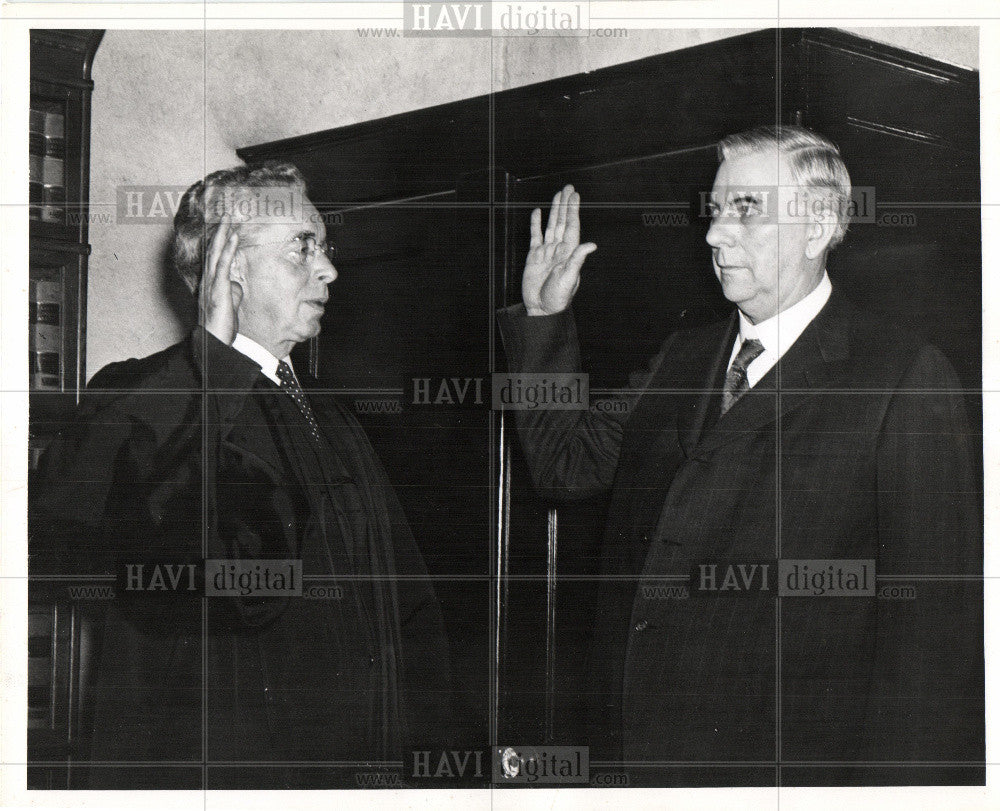 1940 Press Photo JUDGE CARR , JUSTICE STARR - Historic Images