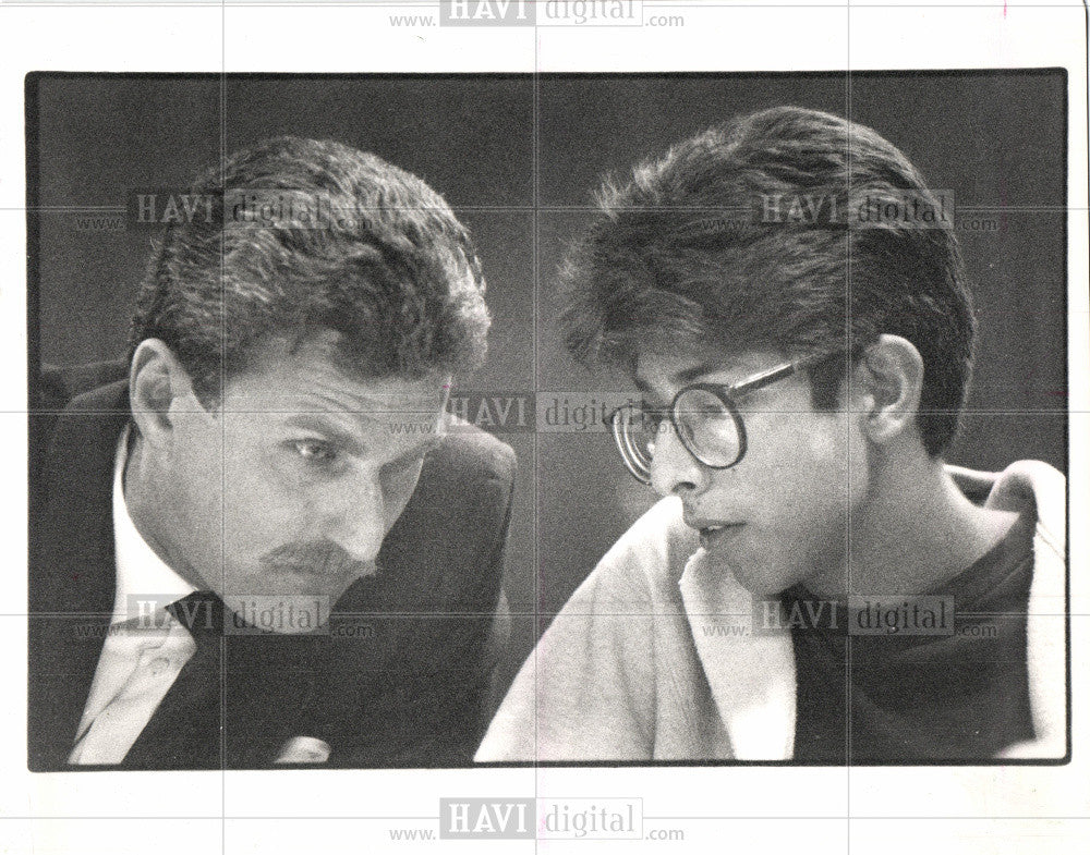 Mitchell Ribitwer Attorney 1988 Vintage Photo Print - Historic Images