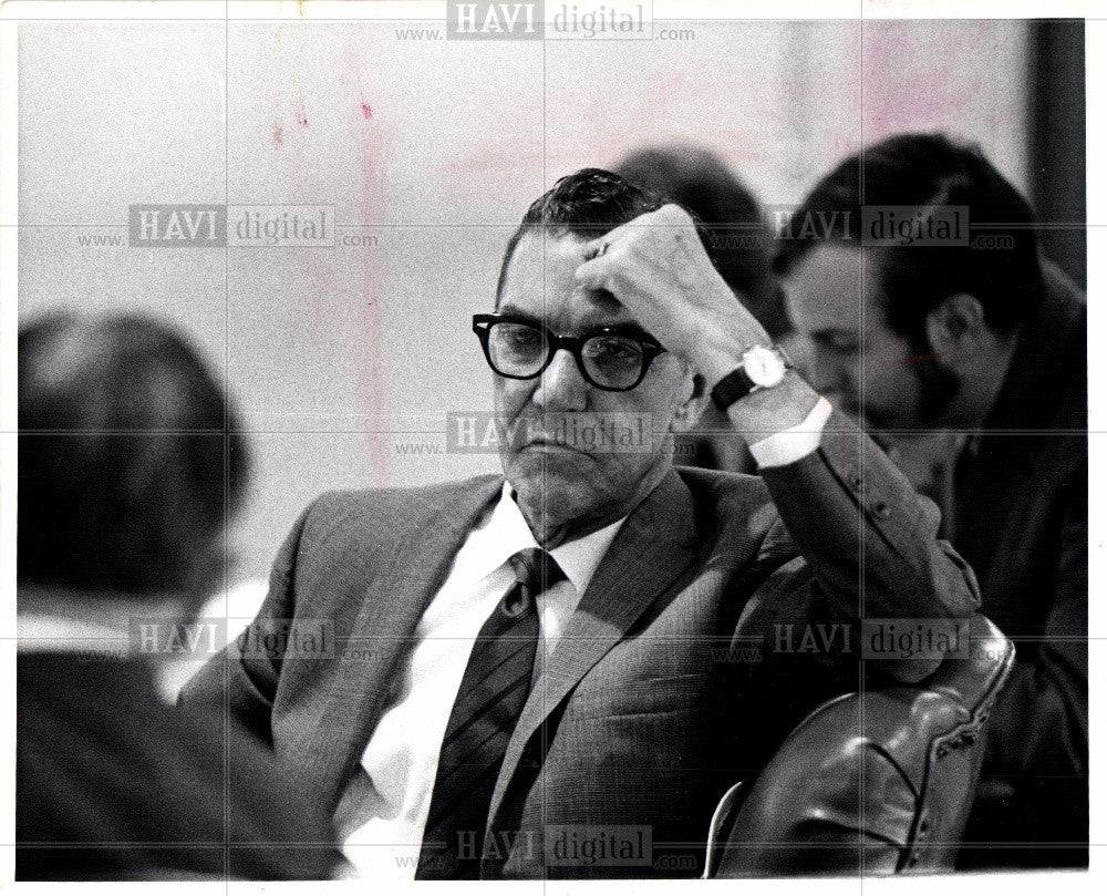 1983 Press Photo Ed Carey Detroit&#39;s common council - Historic Images