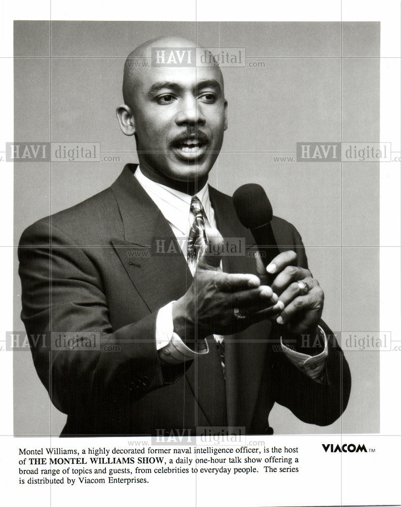 Press Photo Montel Williams Talk Show Viacom - Historic Images