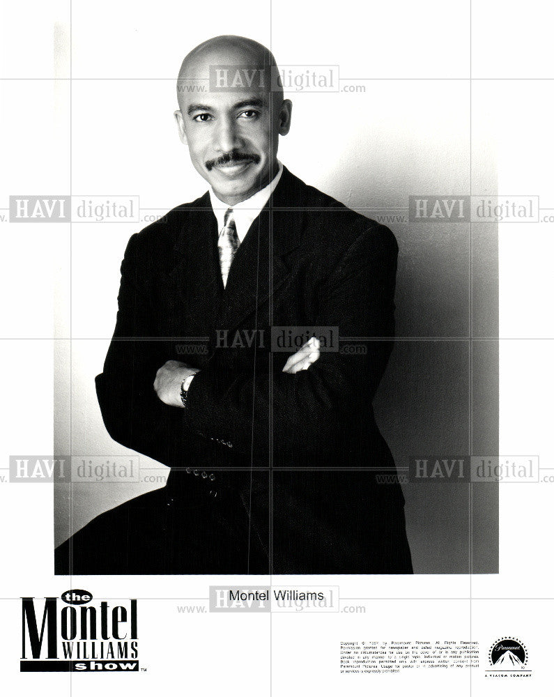 Press Photo Montel Williams Radio TV  Host Actor - Historic Images