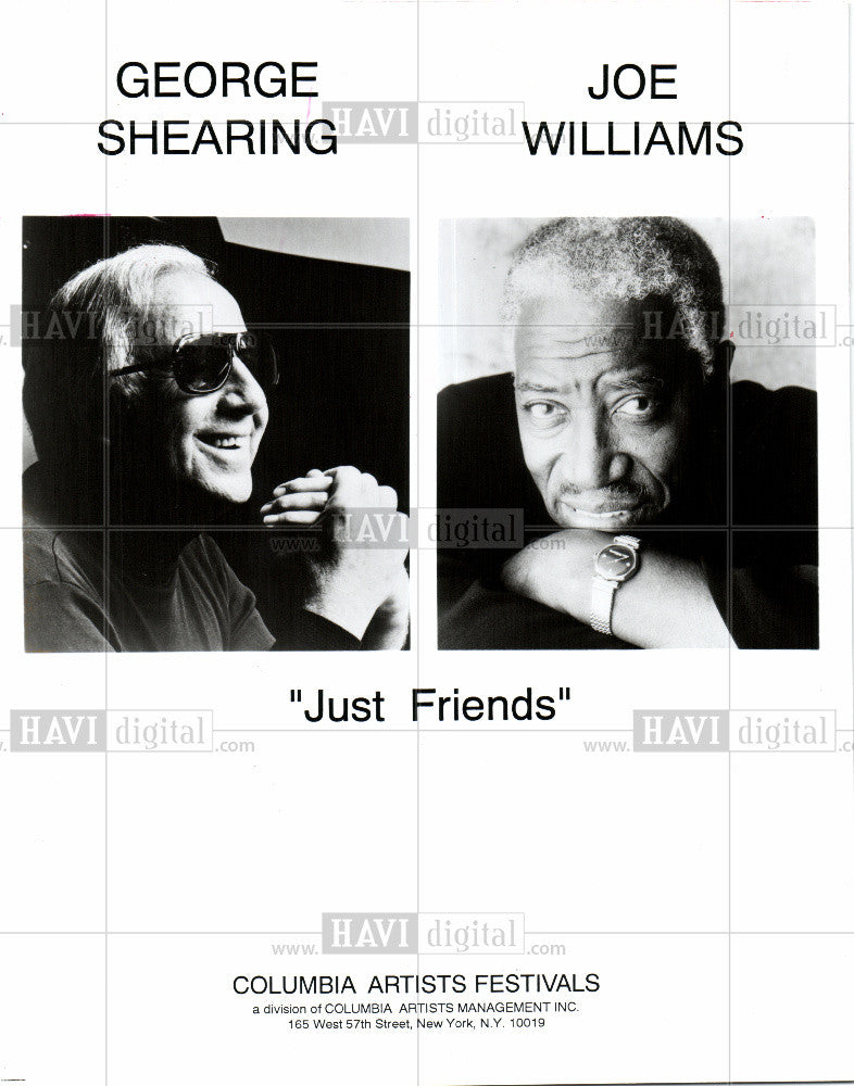 Press Photo George Shearing, Joe Williams - Historic Images