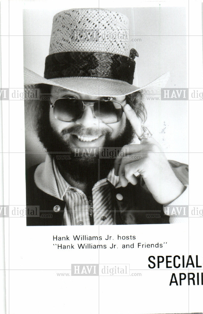 1988 Press Photo hank williams jr singer musician - Historic Images