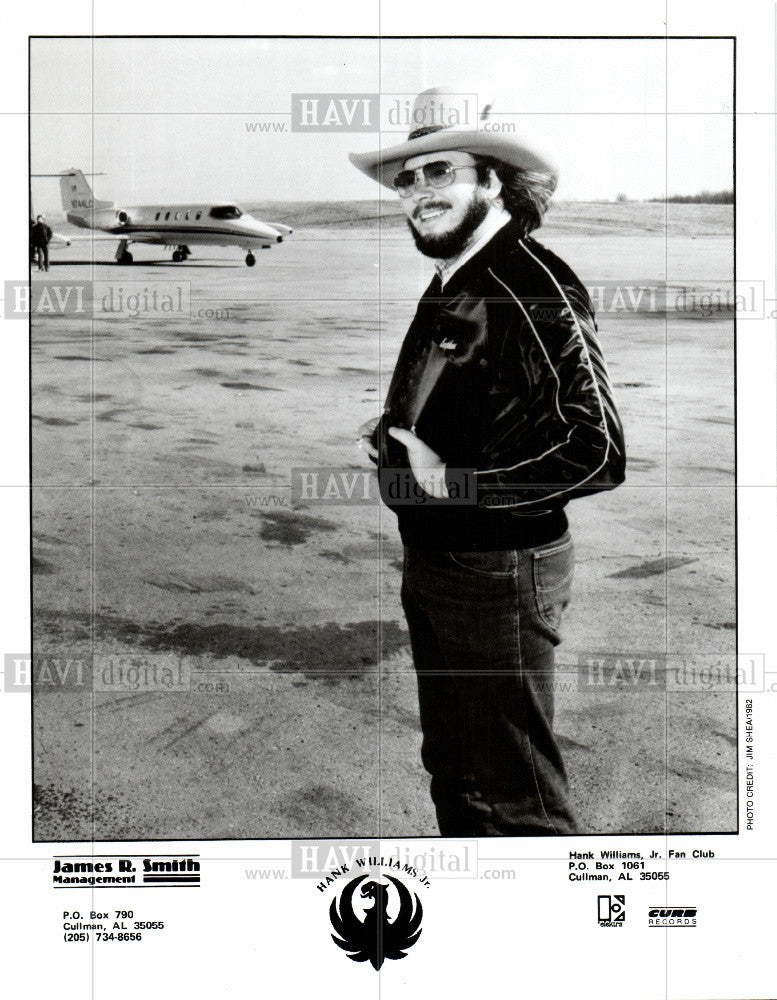 1982 Press Photo JAMES R SMITH HANK WILLIAMS - Historic Images