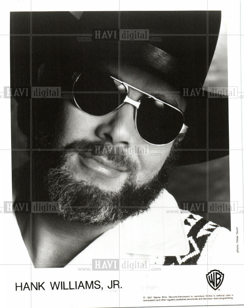 1993 Press Photo hank williams jr country musician - Historic Images