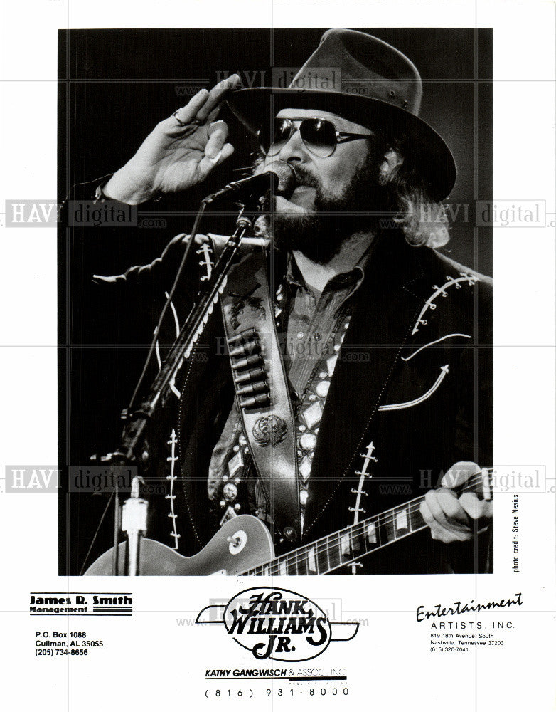 Press Photo hank williams jr country musician - Historic Images