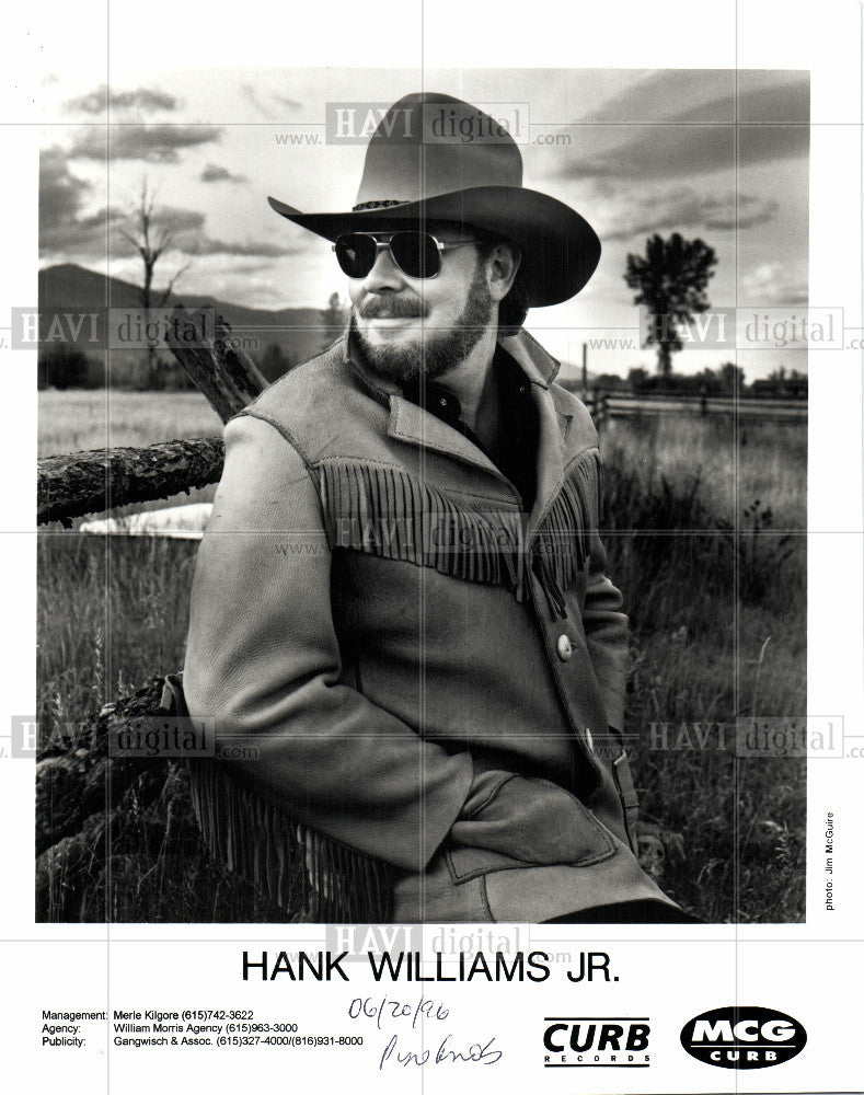 1996 Press Photo Hank Williams JR. music - Historic Images