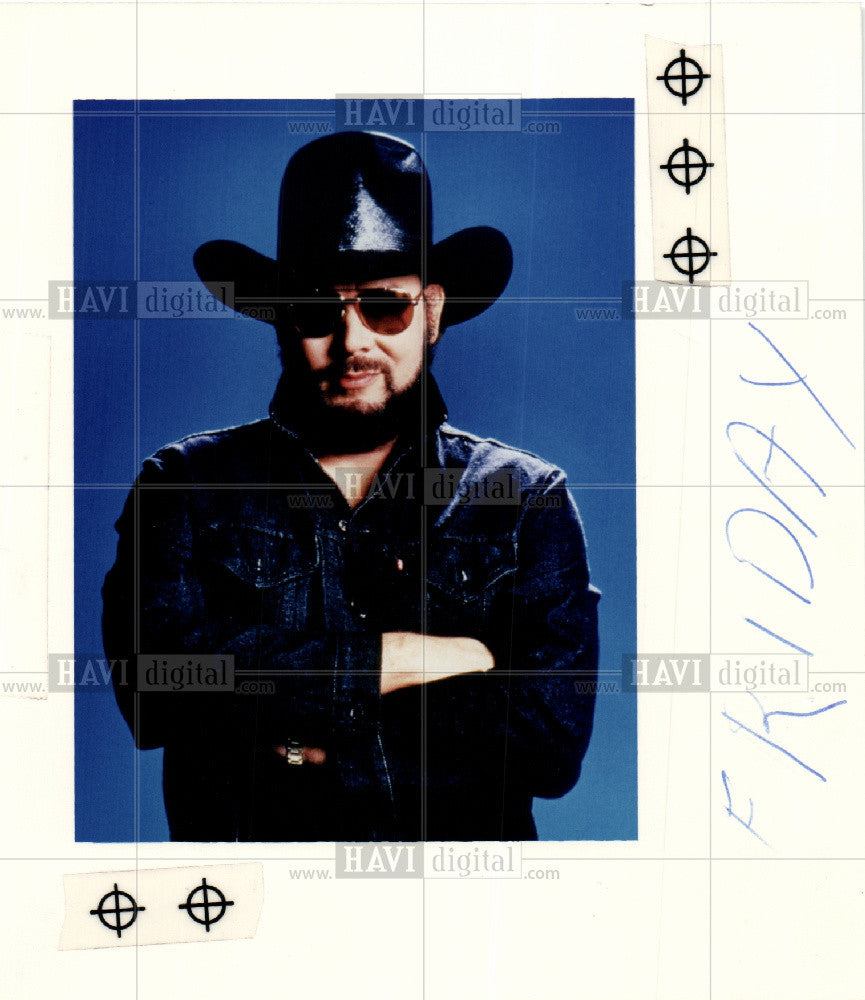 1989 Press Photo Hank Williams Jr. Entertainer - Historic Images