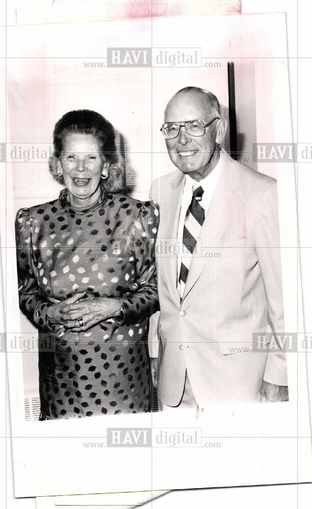 1989 Press Photo Nancy Williams Jim engagement - Historic Images