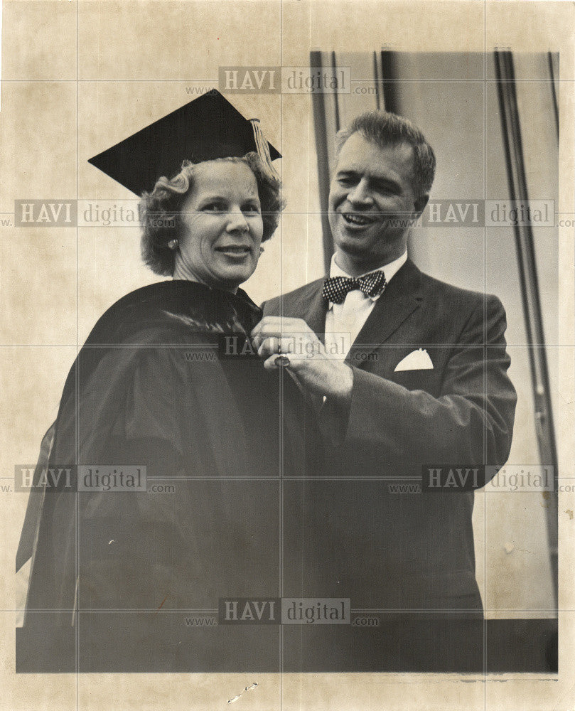 1961 Press Photo LAWDEGREE,HONORARY,WANYSTATEUNIVERSITY - Historic Images