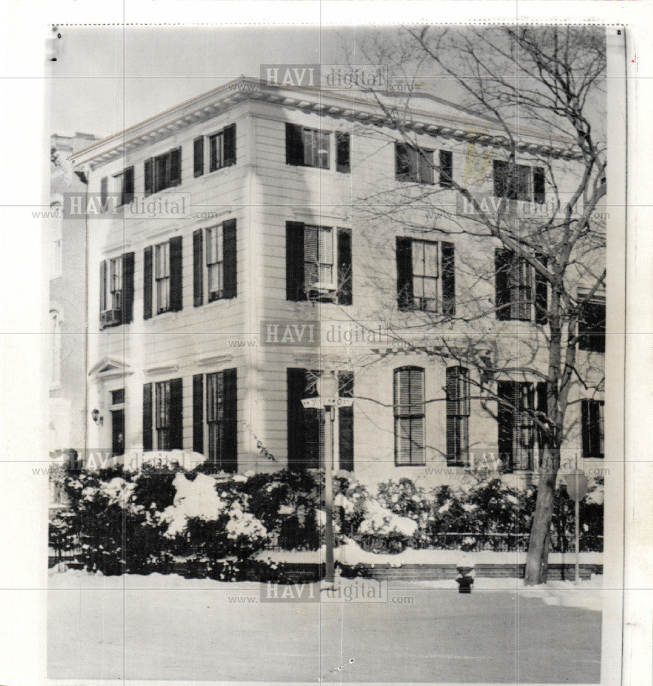 1960 Press Photo G Mennen Soapy Williams Governor House - Historic Images