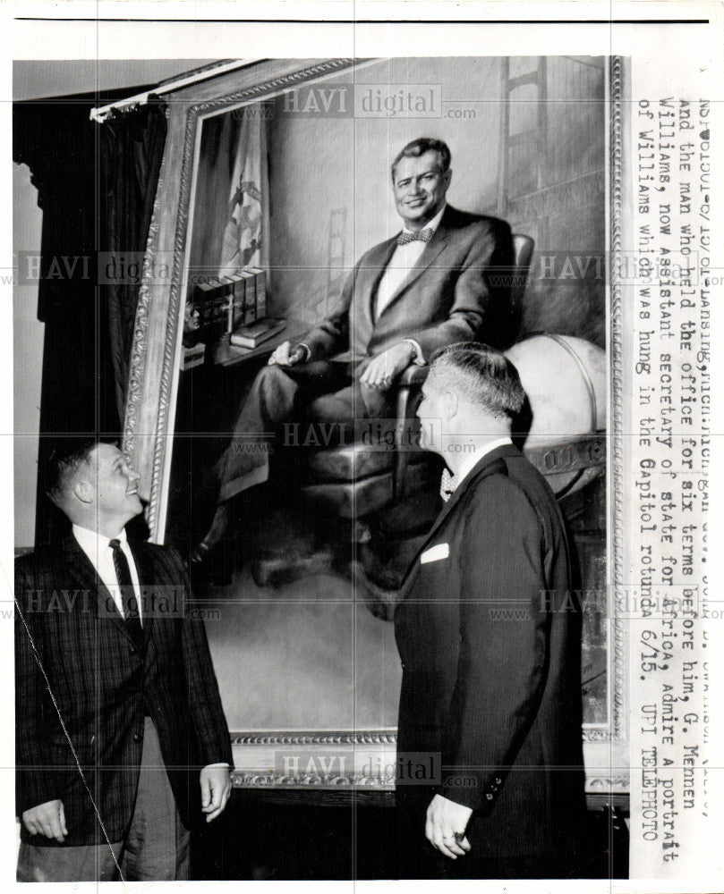 Press Photo G.Mennen Williams Assistant Secretary - Historic Images