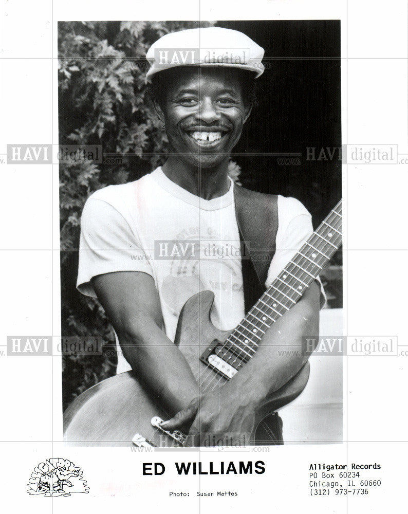 1987 Press Photo Ed Williams Guitarist - Historic Images