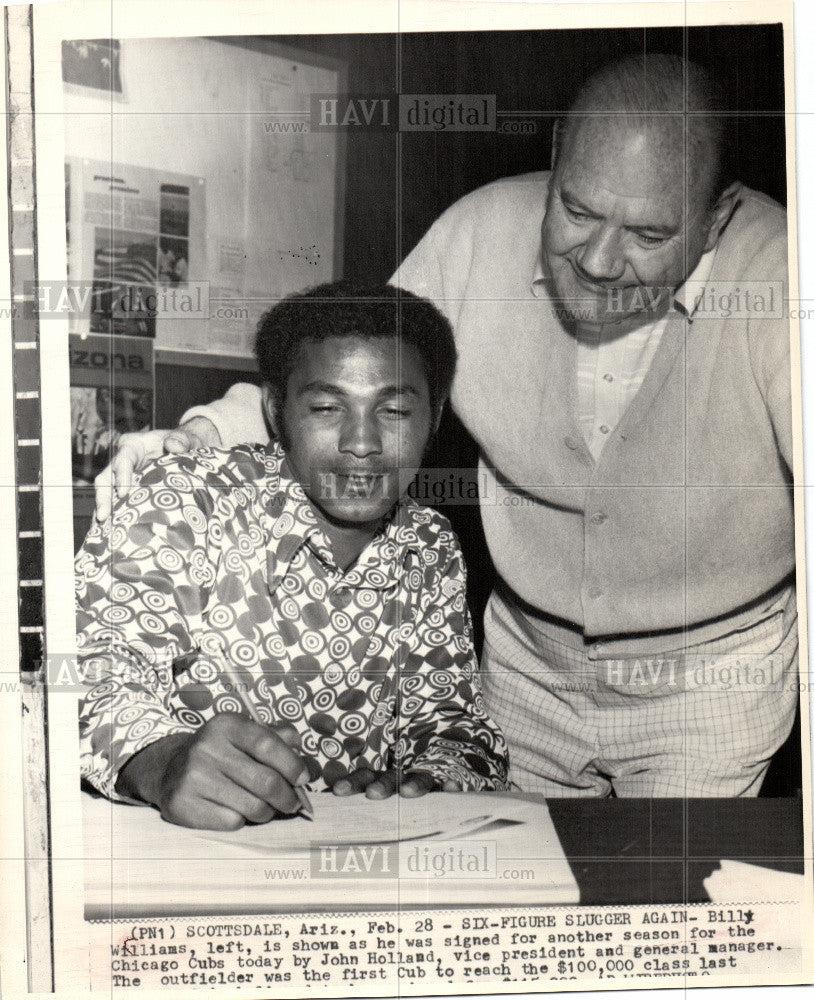 1972 Press Photo Billy Williams  Baseball outfielder - Historic Images