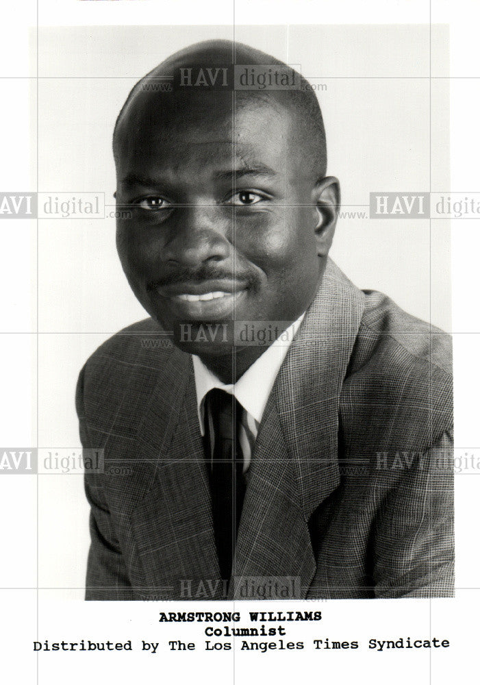 1995 Press Photo Armstrong Williams columnist - Historic Images