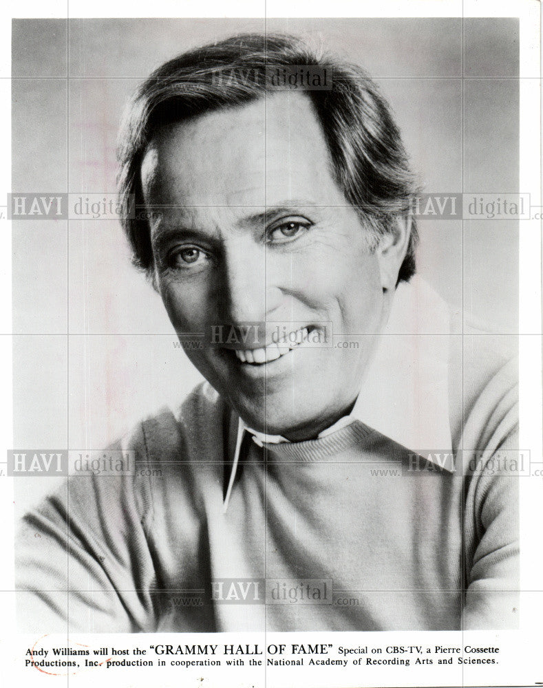 1983 Press Photo Andy Williams Pop Singer - Historic Images