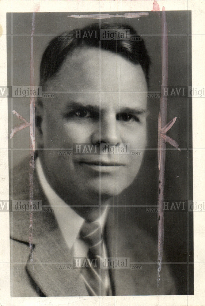 1934 Press Photo Michigan University Professor Willard - Historic Images