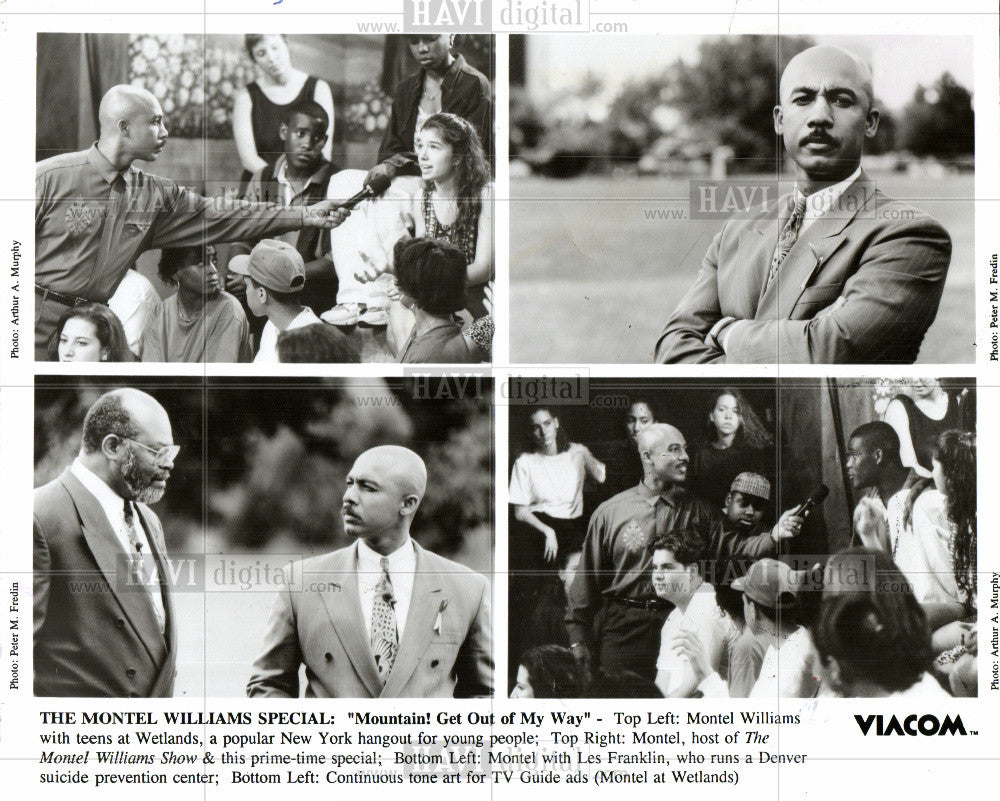 1992 Press Photo Montel Williams television host actor - Historic Images