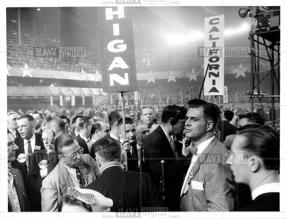 1956 Press Photo Gov wins at national conv. - Historic Images