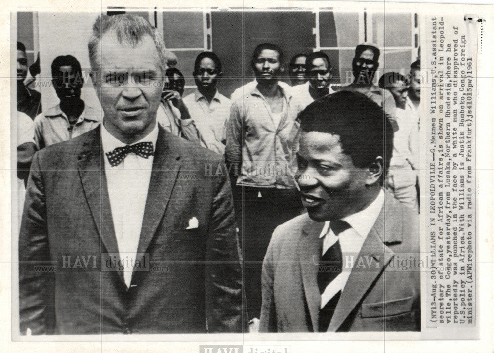 Press Photo G. Mennan Williams Politician - Historic Images