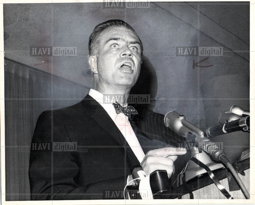 1966 Press Photo G Mennen Williams Michigan Governor - Historic Images