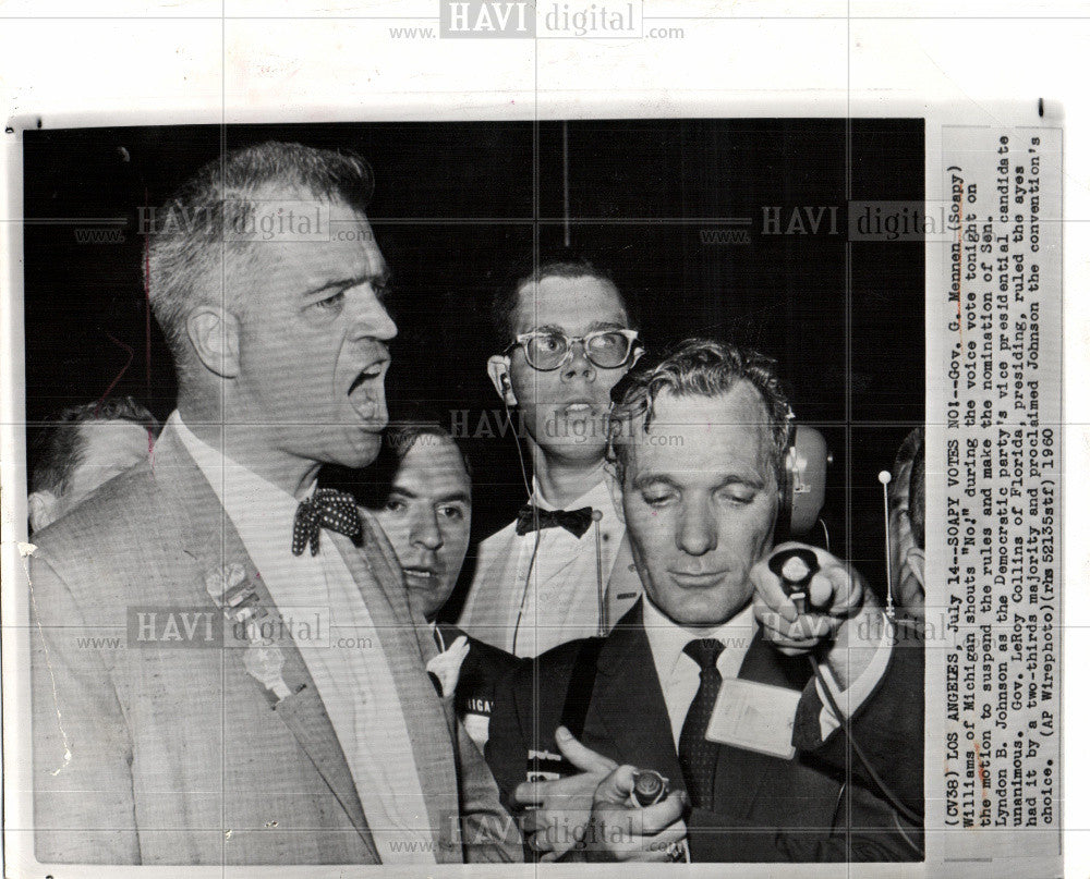 1960 Press Photo G. Mennen Williams - Historic Images