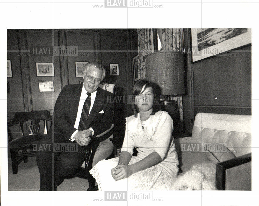 1988 Press Photo GERRY WILLIAMS &amp; his wife Nancy Burns - Historic Images