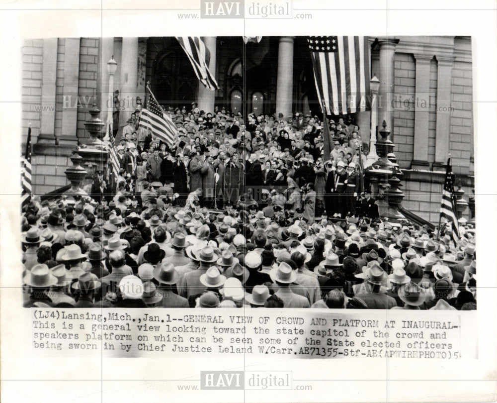 1956 Press Photo Chief Justice Leland W. Carr - Historic Images