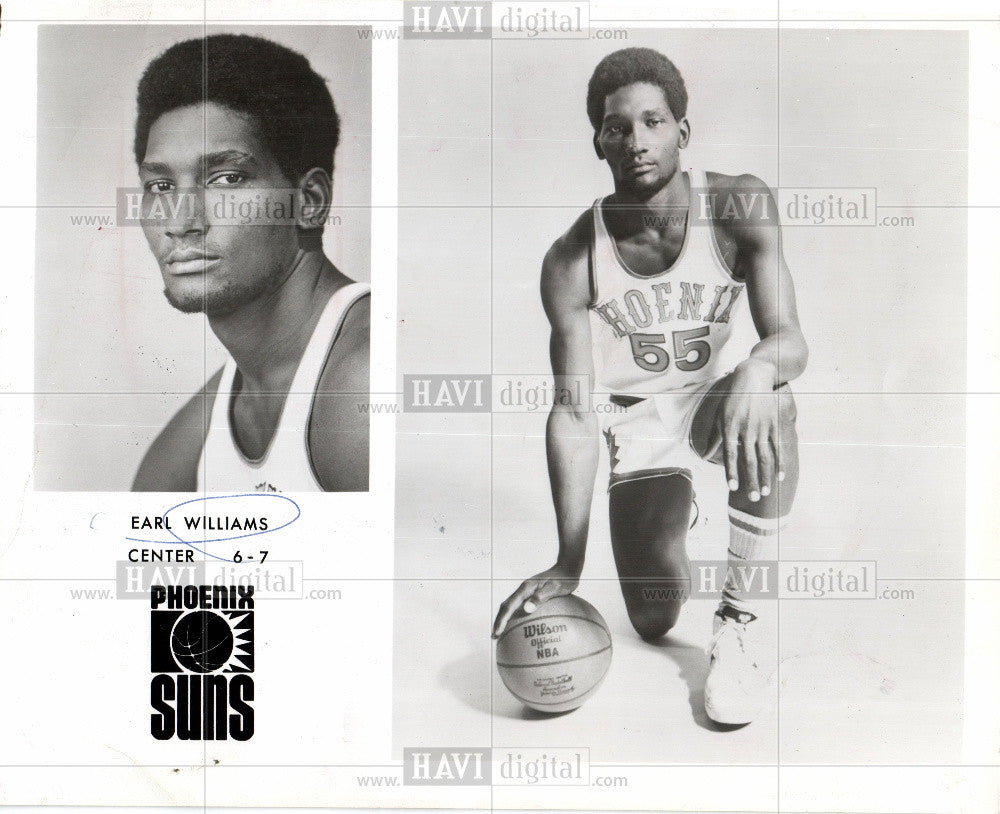 1975 Press Photo Earl Williams basketball player - Historic Images