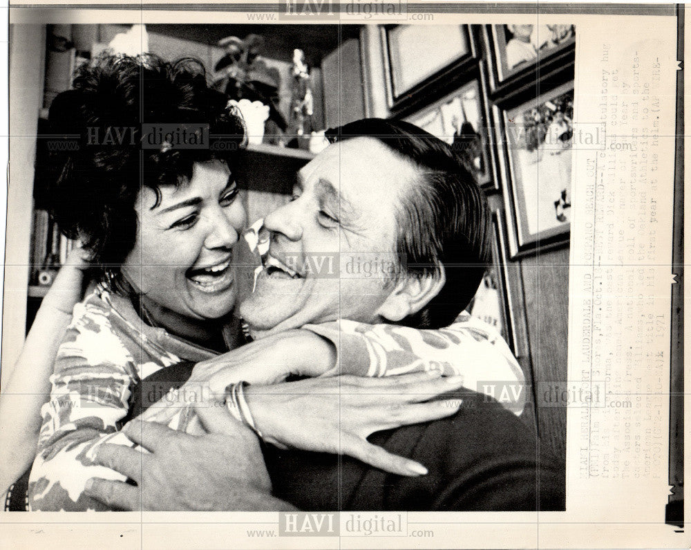 Press Photo Dick Williams Baseball Manager - Historic Images