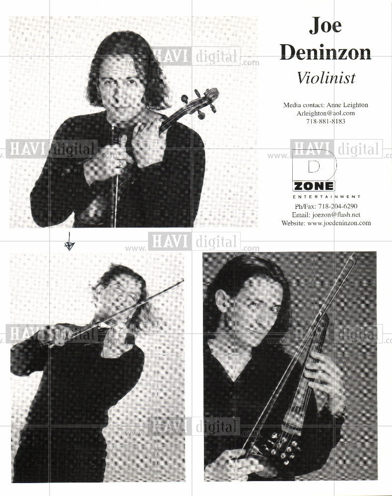 Press Photo Joe Deninzon Violinist - Historic Images