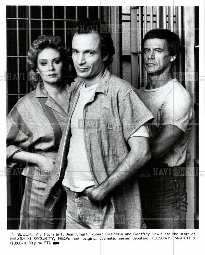 1985 Press Photo Jean Smart Maximum Security - Historic Images