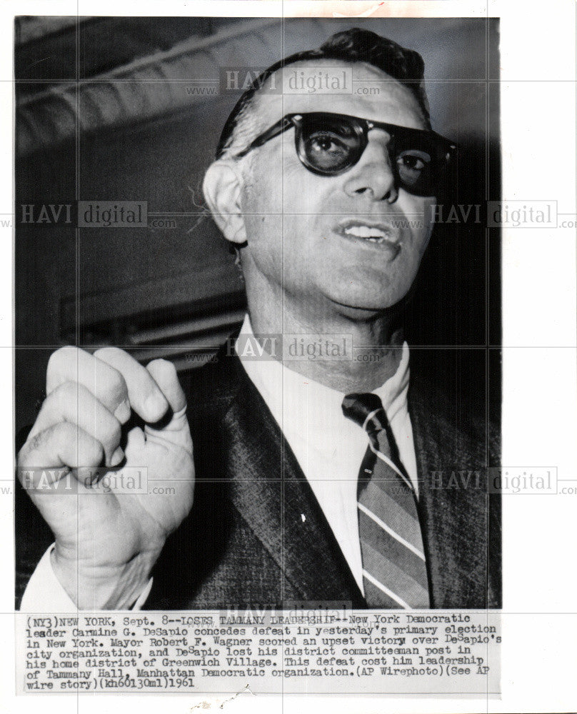 1961 Press Photo Carmine G. DeSapio - Historic Images