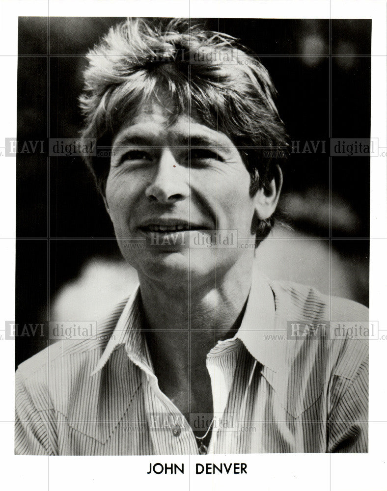 1985 Press Photo John Denver, Singer - Historic Images