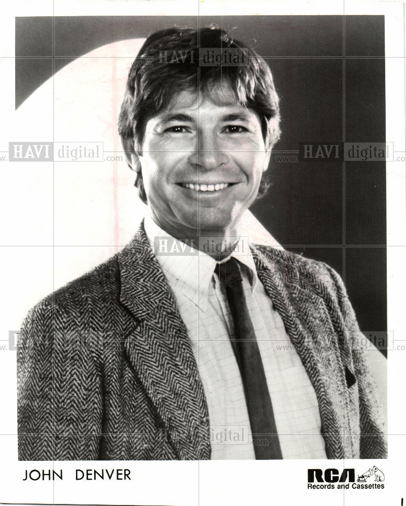 1986 Press Photo John Denver singer actor Roswell - Historic Images