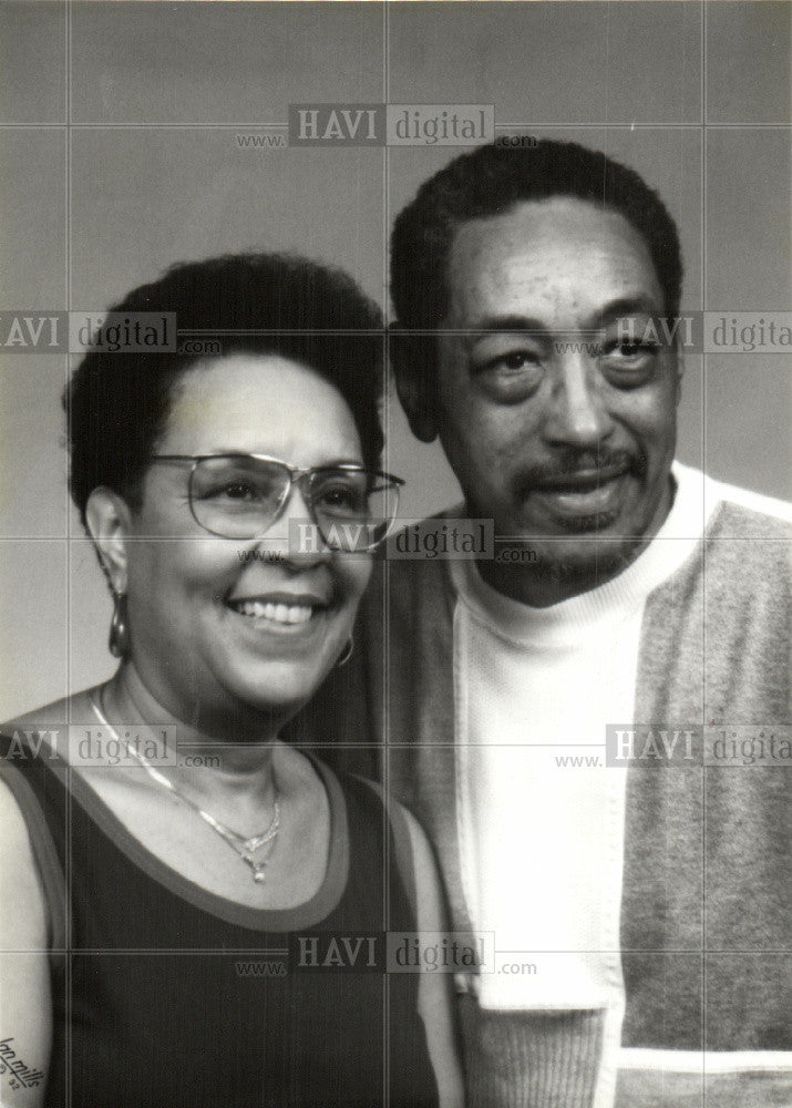 Press Photo Bernadine &amp; Blaine Denning - Historic Images