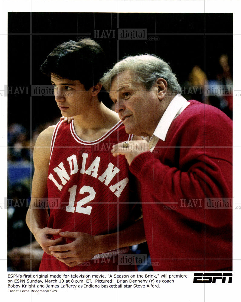 Press Photo Brian Dennehy Basketball Coach - Historic Images