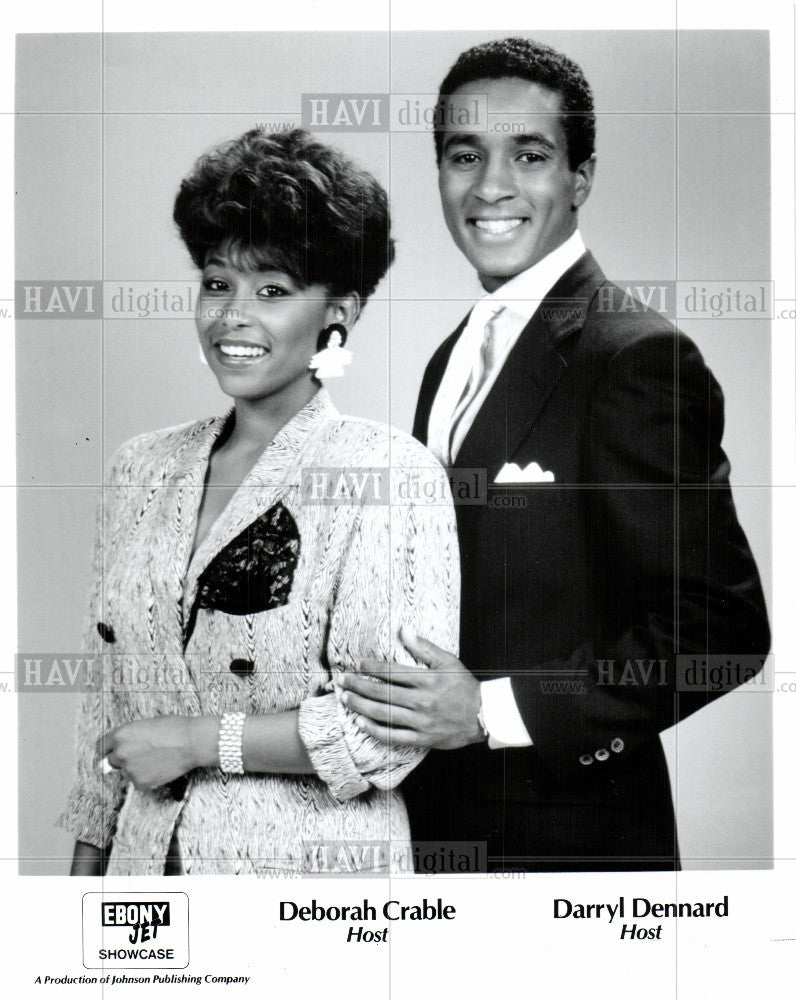 1988 Press Photo Deborah Crable, Darryl Dennard, hosts - Historic Images