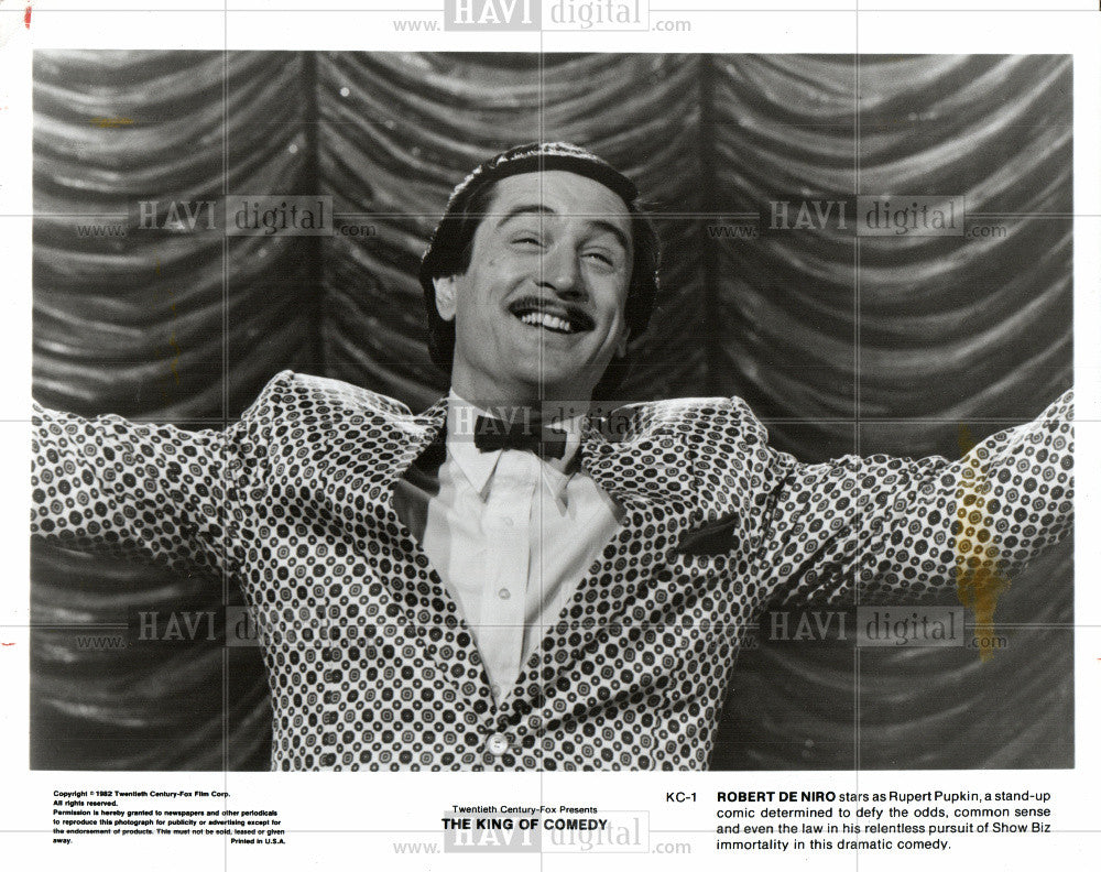 1989 Press Photo Robert De Niro, The King Of Comedy - Historic Images