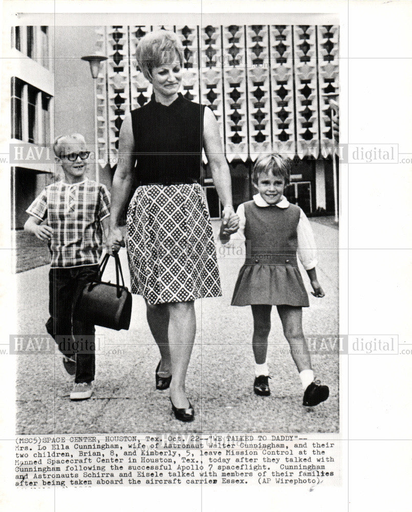 1968 Press Photo Ronnie Walter Cunningham astronaut - Historic Images