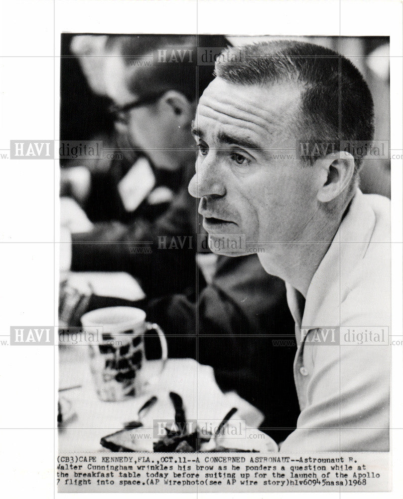 1968 Press Photo Walter Cunningham Astronaut - Historic Images