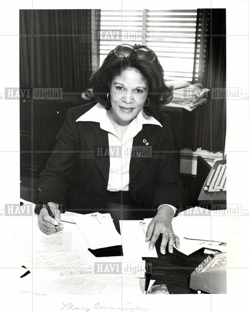 Press Photo African-American Busness Cunningham - Historic Images