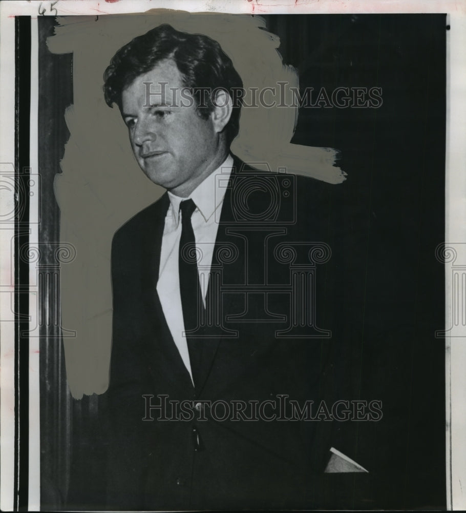 1970 Press Photo Senator Edward Kennedy in Mary Jo Kopechne Death Case-Historic Images