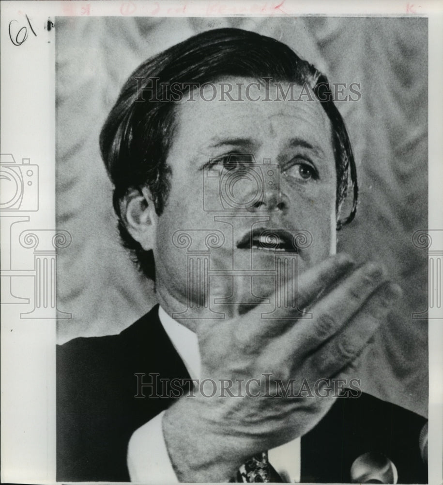 1972 Press Photo Senator Edward Kennedy Speaks at Washington Press Club - Historic Images