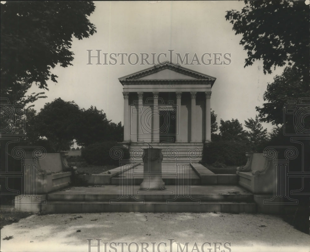 1927 Press Photo Elbert Gary Founder of US Steel Mausoleum - Historic Images