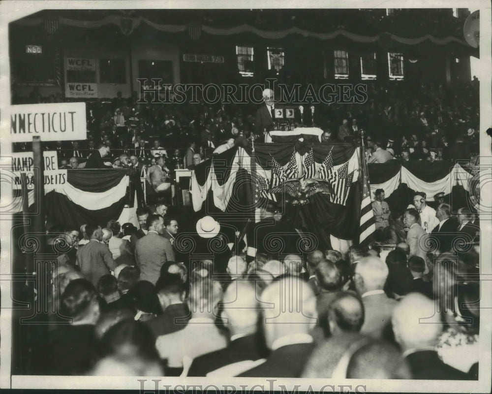 1932 Press Photo Senator LJ Dickinson of Iowa at Republican National Convention - Historic Images