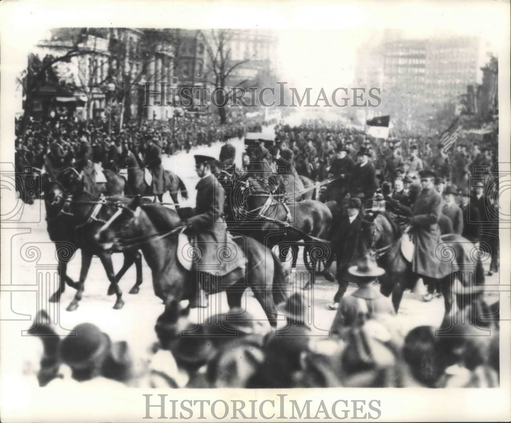 1948 Press Photo Woodrow Wilson Pennsylvania Avenue Presidential Inauguaration-Historic Images