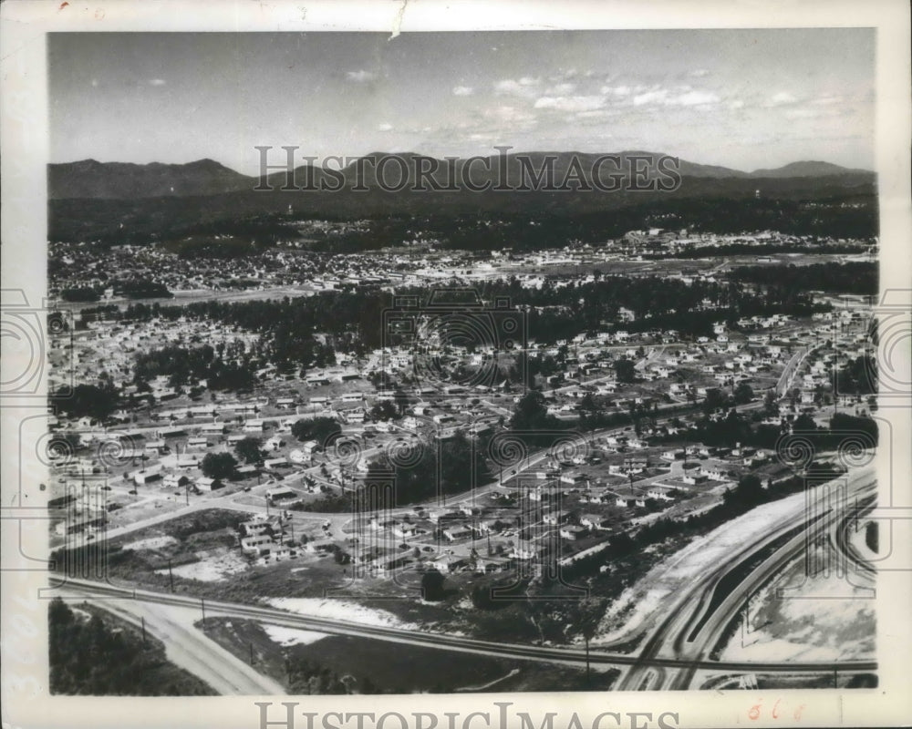 1959 Press Photo Oak Ridge, Tennessee Aerial View - Historic Images