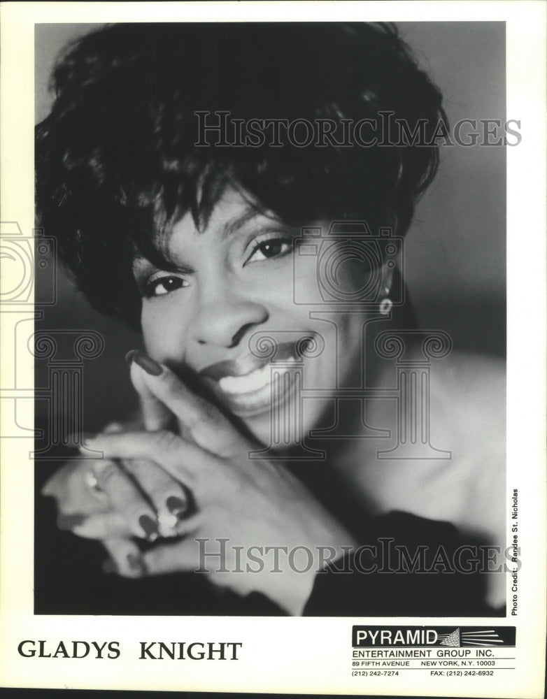 1998 Press Photo Singer Gladys Knight - Historic Images